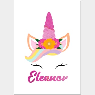 Name eleanor unicorn lover Posters and Art